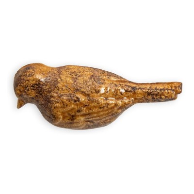 Aventurine Yellow Bird Brooch