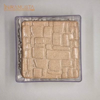 Cube Stone and Rough Stone Coaster