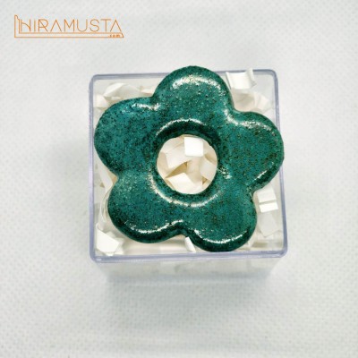 Stylized Myosotis Brooch / Eyeglasses Hanging Hook
